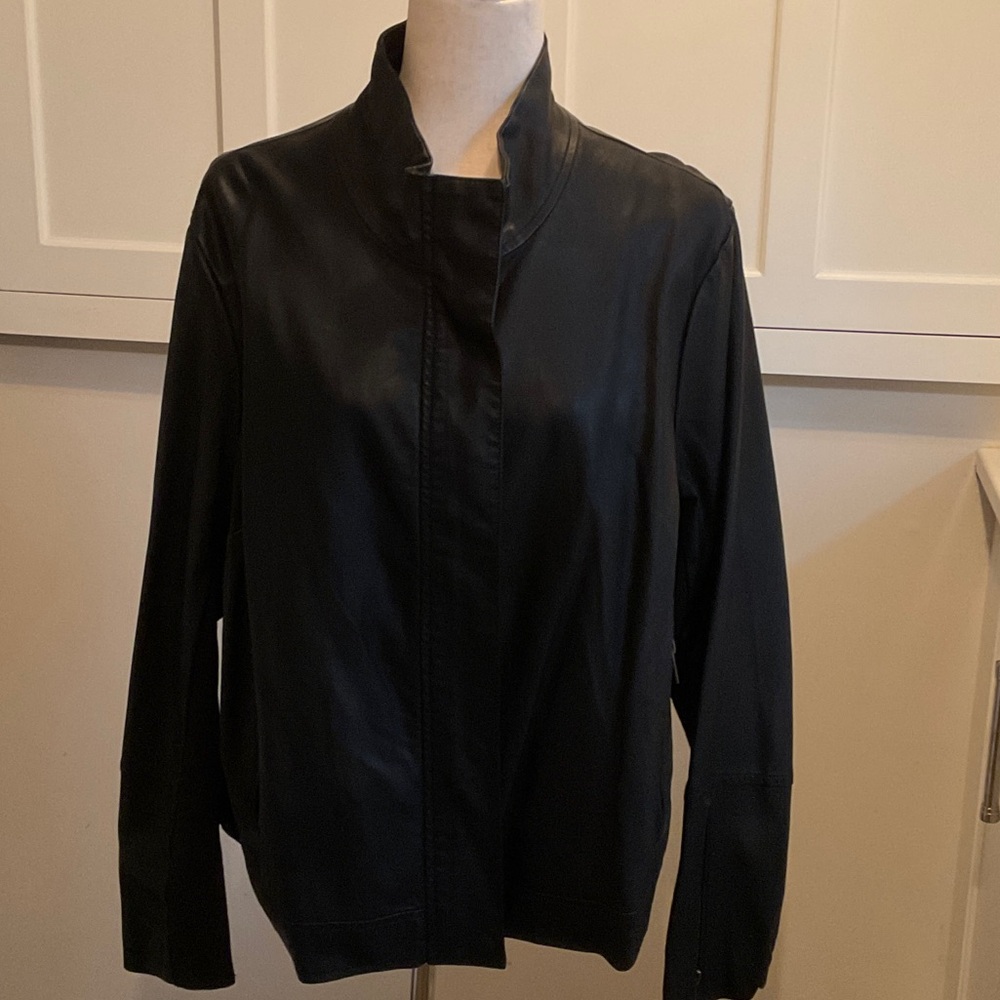 Ava & Viv faux leather jacket black